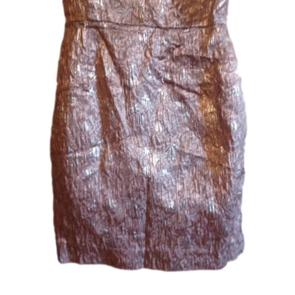 Haniiy lightweight Copper/ metallic one shoulder dress. See measurements. - Picture 6 of 11